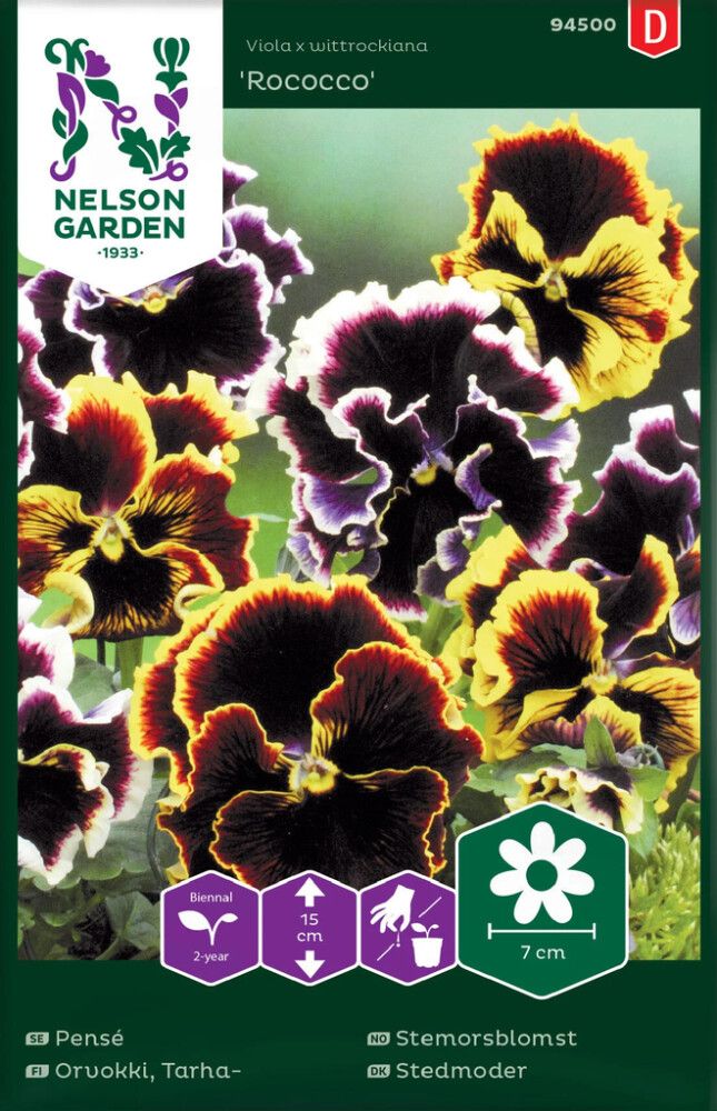 BLOMSTERFRØ NELSON GARDEN HAGESTEMORSBLOMST ROCOCCO