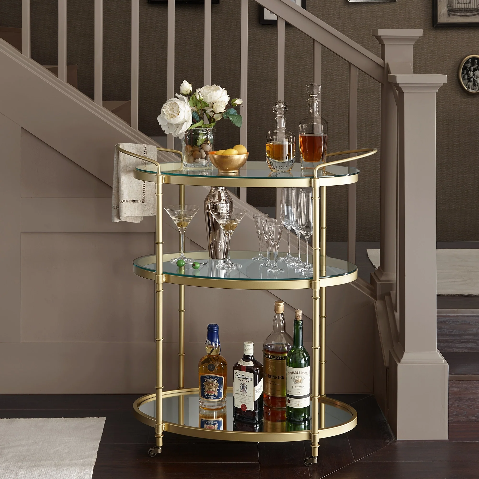 Madison Park Signature Lauren Bar Cart