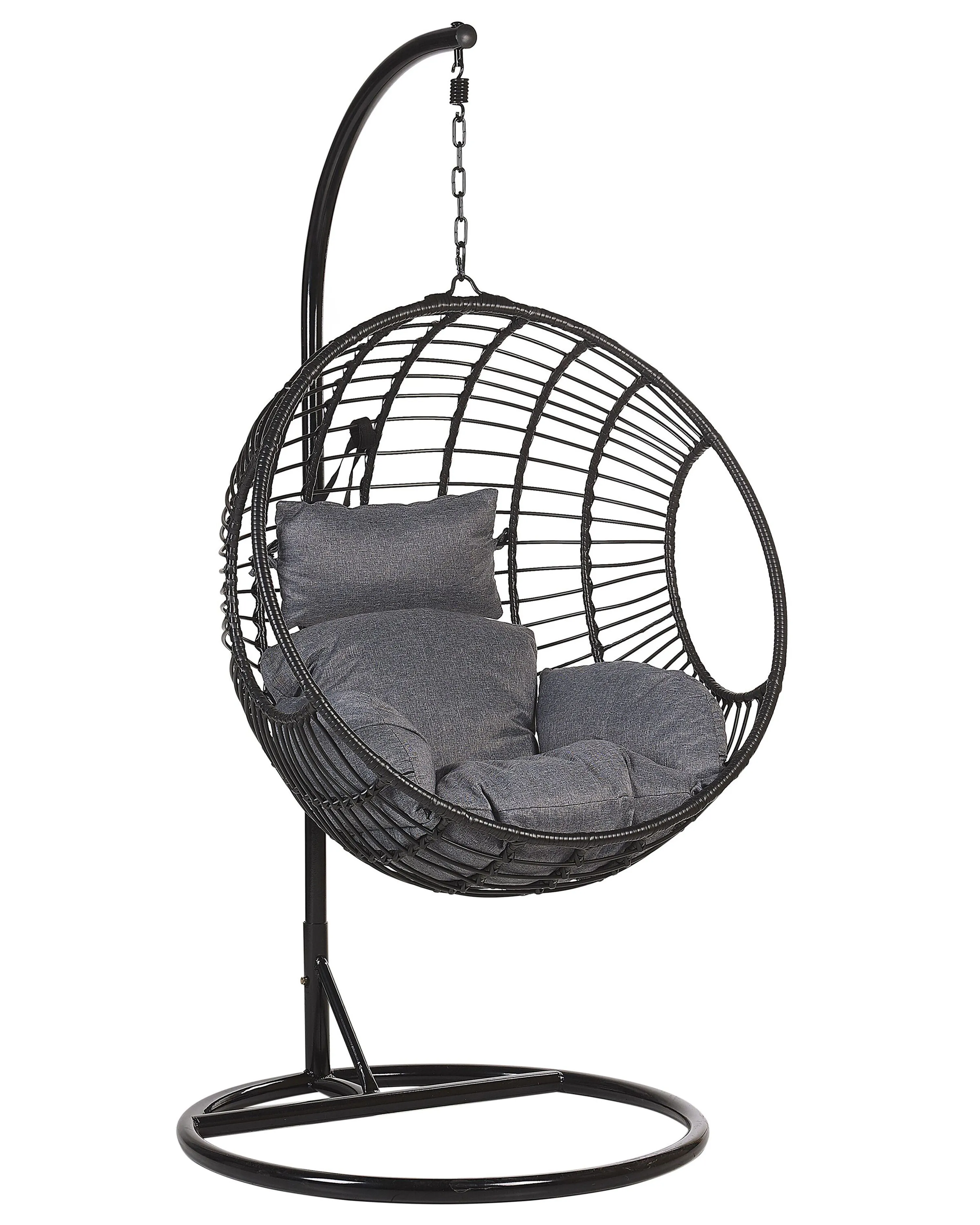 Hanging Chair ASPIO PE Rattan Black