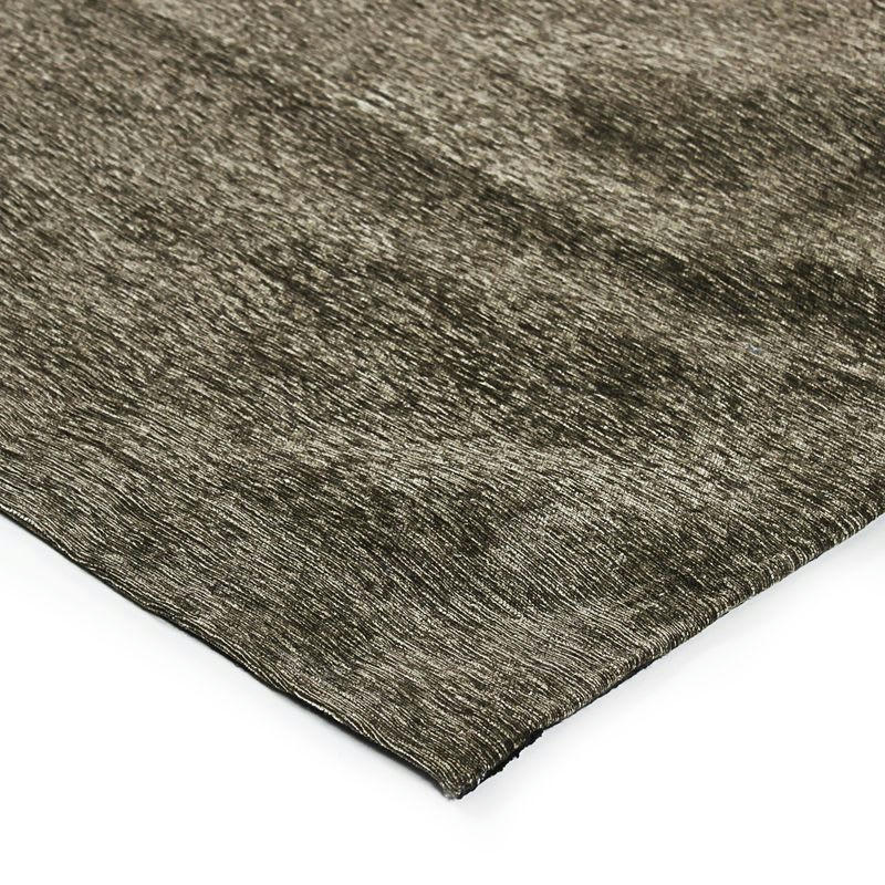 INTENSE - Tapis texturé vintage marron écorce 190x290