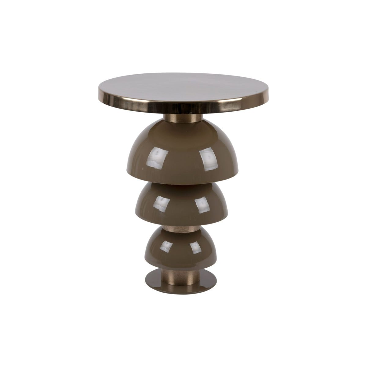 Leitmotiv bijzettafel Tess - groen - Ø46cm