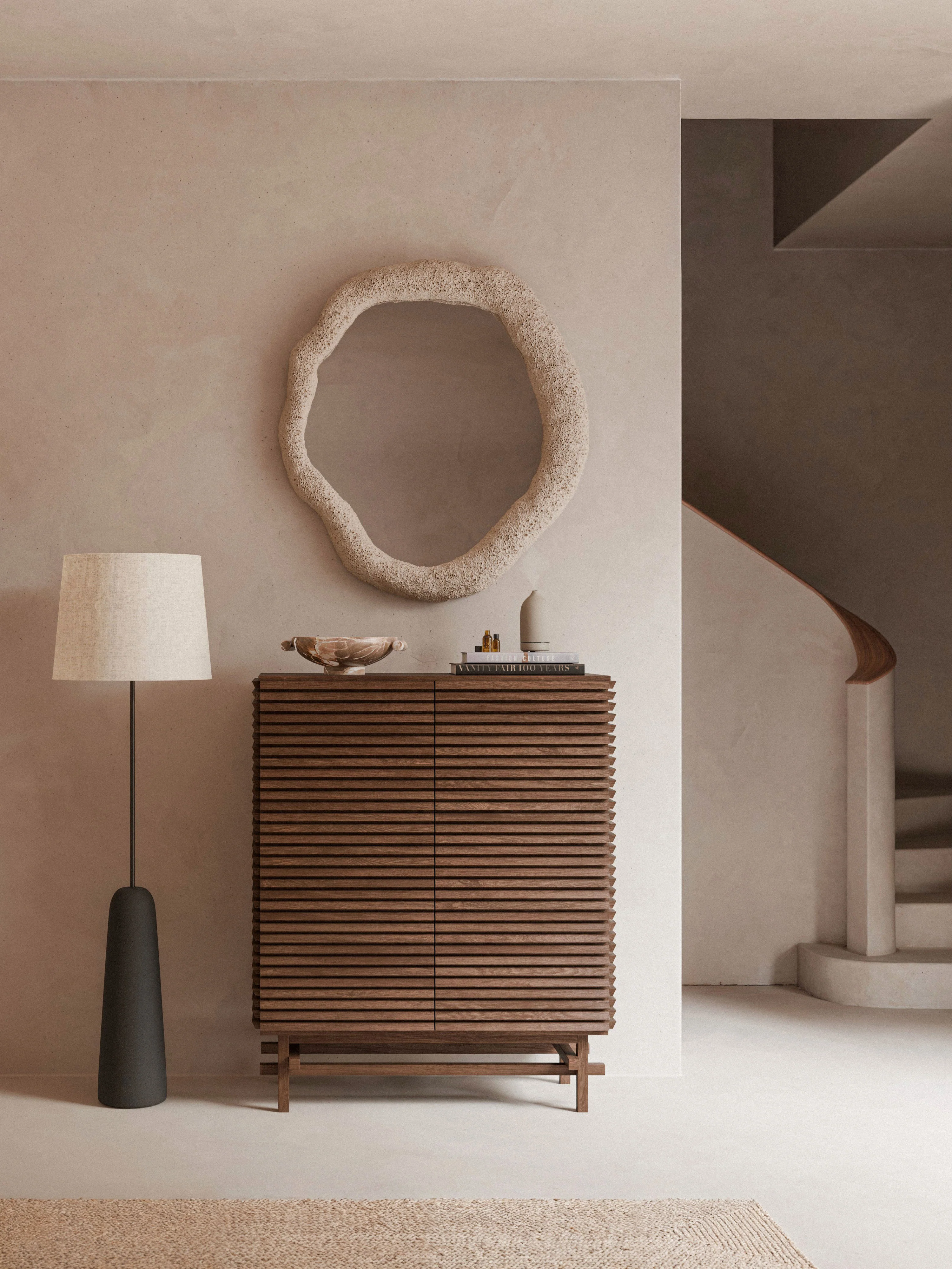 Highboard Pierce aus Eichenholz