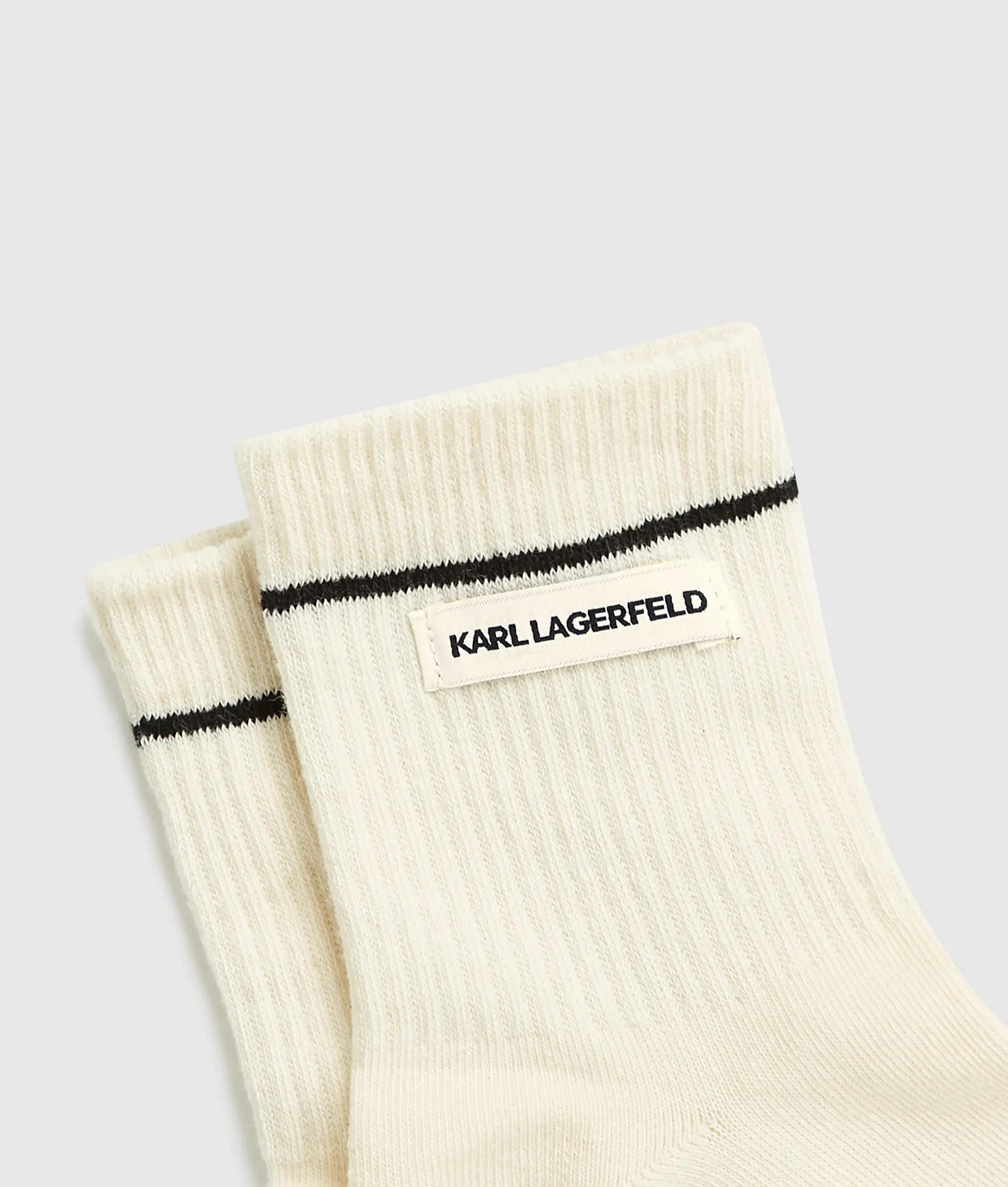 Chaussettes côtelées avec logo - Lot de 2 paires
