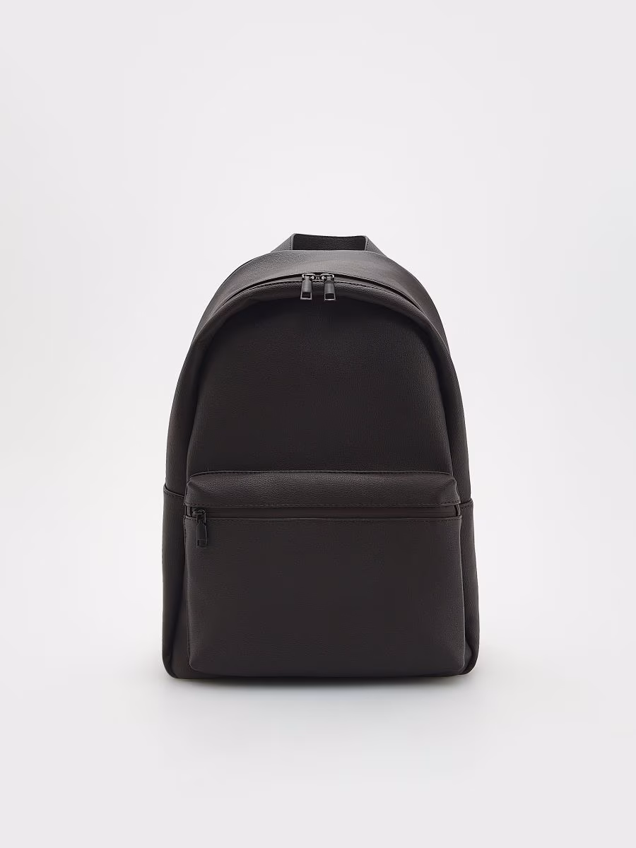 Faux Leather Backpack
