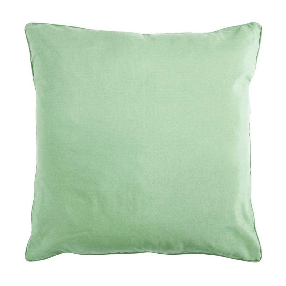 COTTON - Coussin de sol en polycoton vert clair 70x70