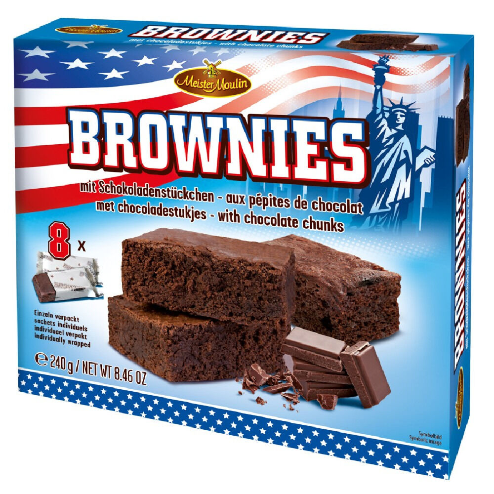 BROWNIE AUX PéPITES DE CHOCOLAT X 8