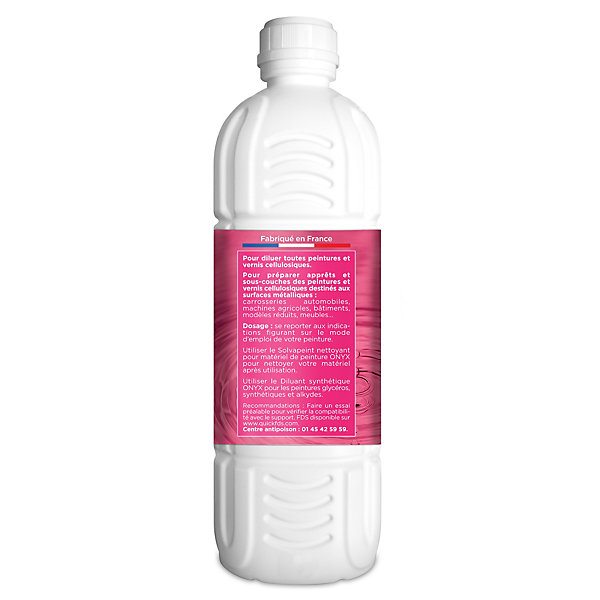 Diluant cellulosique pour peintures, vernis Onyx 1L