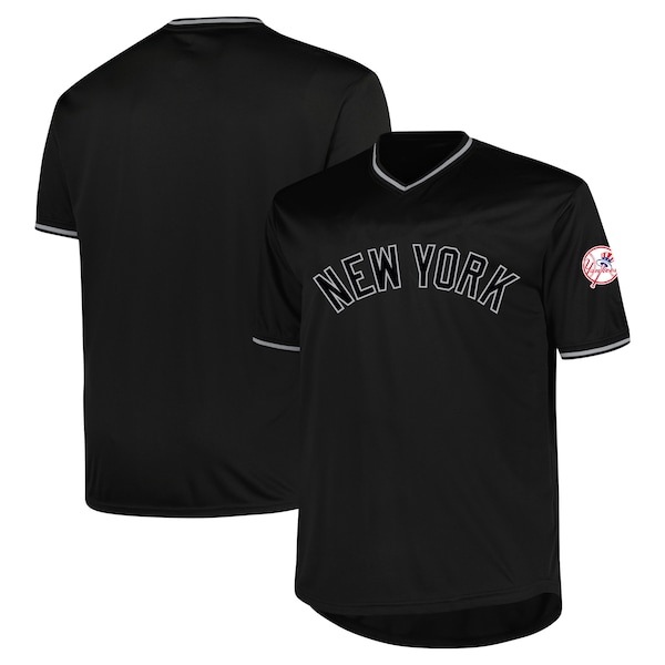 New York Yankees Profile Big & Tall Pop Fashion Jersey - Black