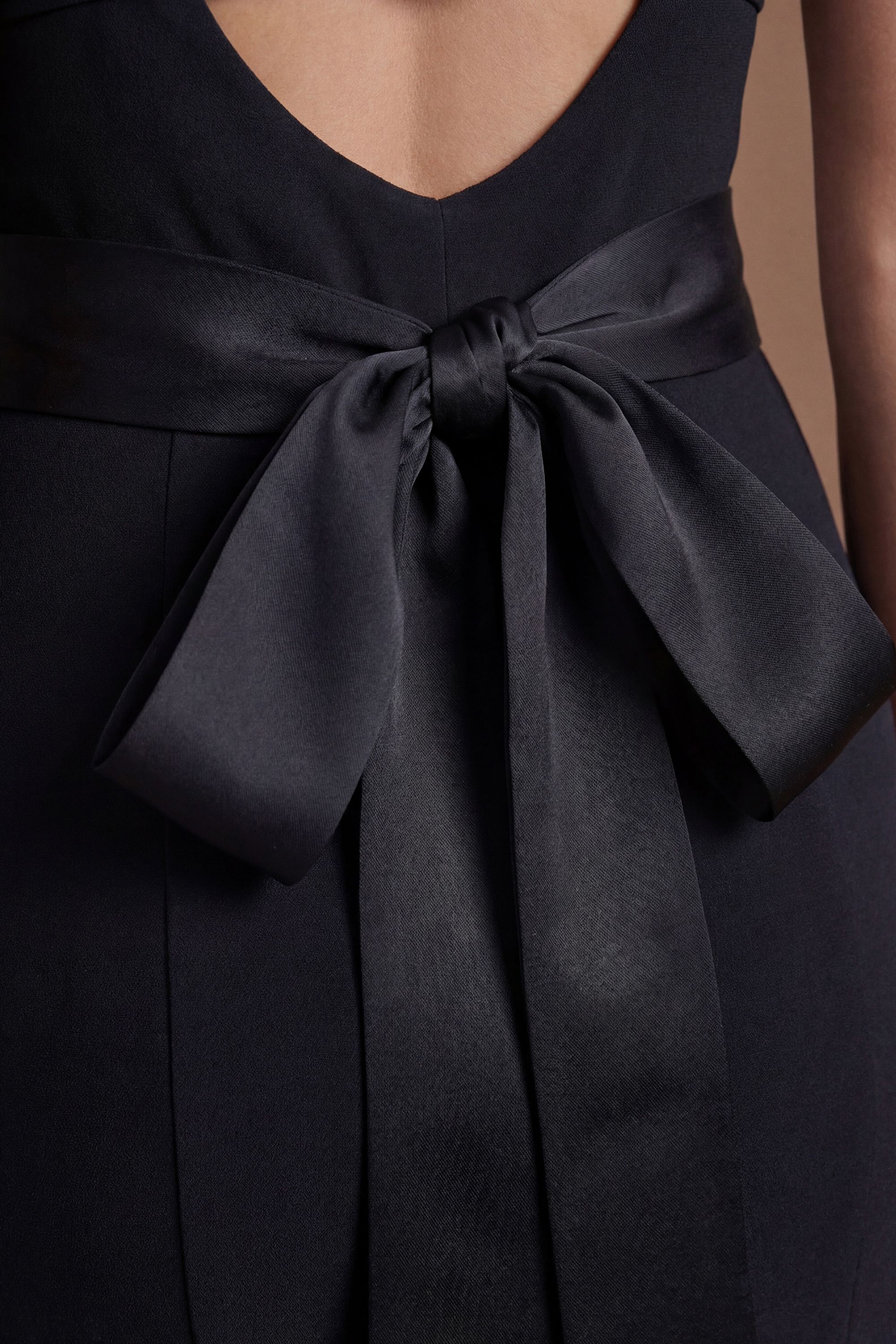 Coast Strappy Satin Bridesmaid Dress With Tie Back Detail
