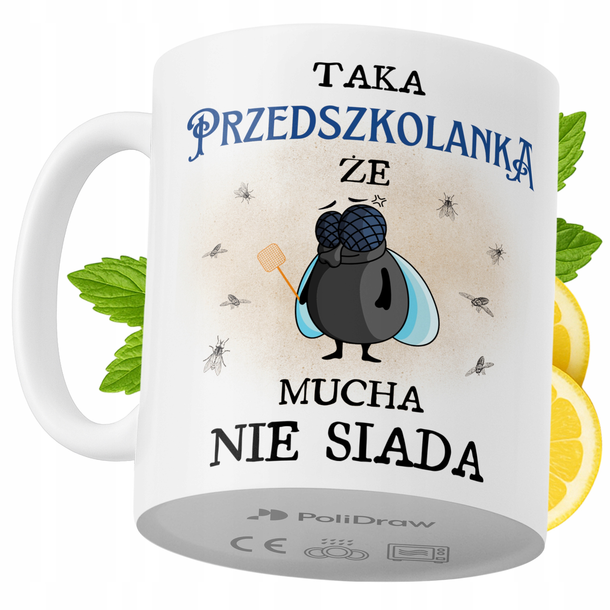 Kubek Dla Przedszkolanki na Prezent z Nadrukiem ze Zdjęciem 330 ml PoliDraw