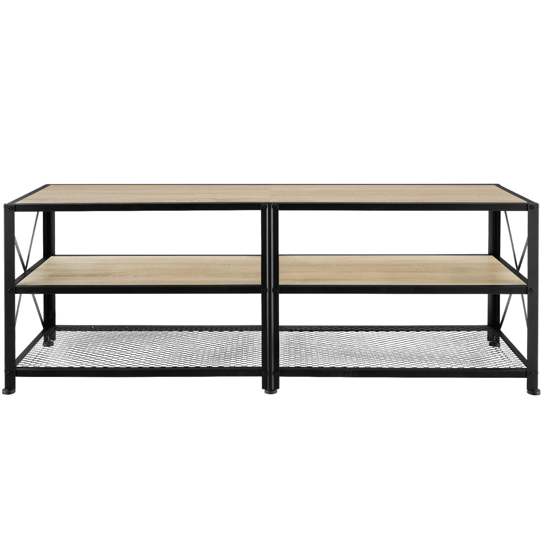 - Meuble TV Style industriel Bois clair industriel, Chêne Sonoma
