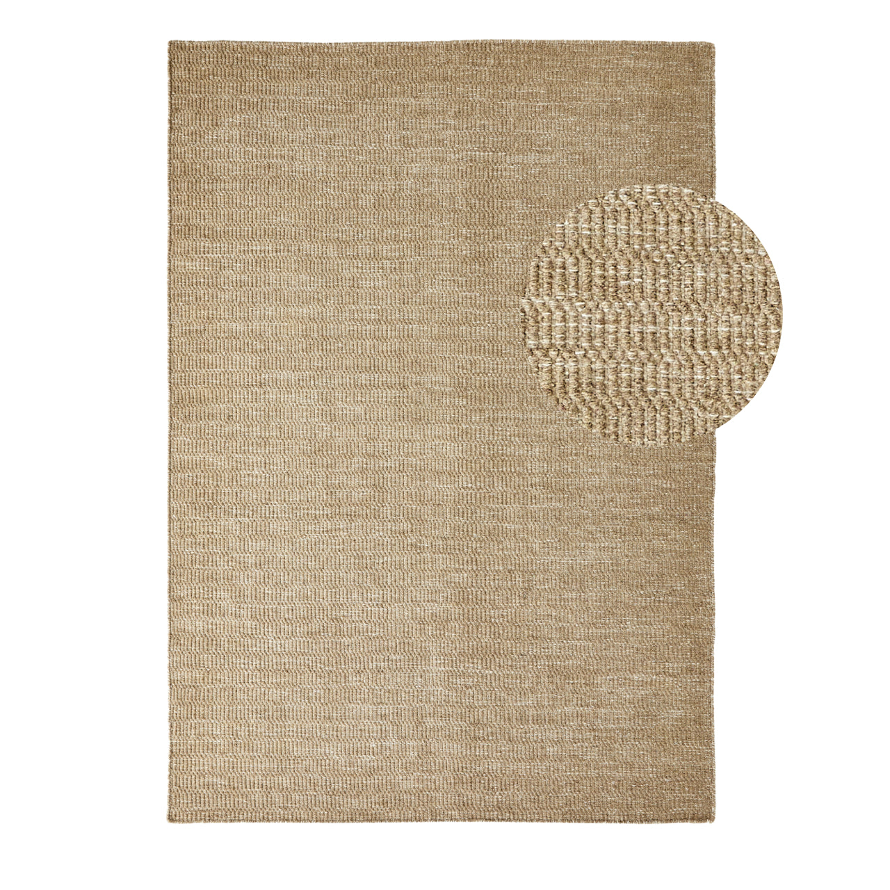 by fonQ Mellow Wollen Vloerkleed 200 x 300 cm - Taupe