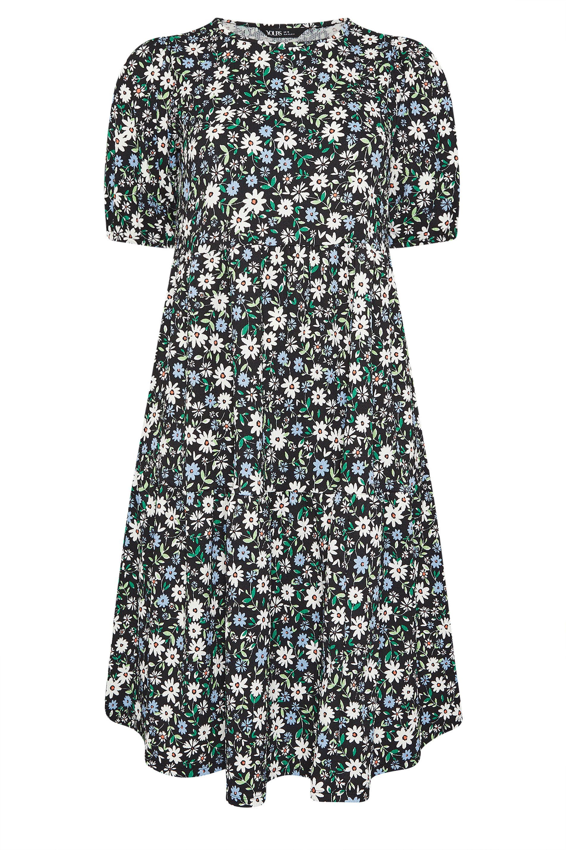 Yours Ditsy Tiered Midi Dress