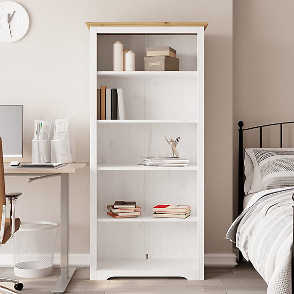 Bibliothèque BODO marron 82x40x173 cm bois pin massif 5 niveaux vidaXL