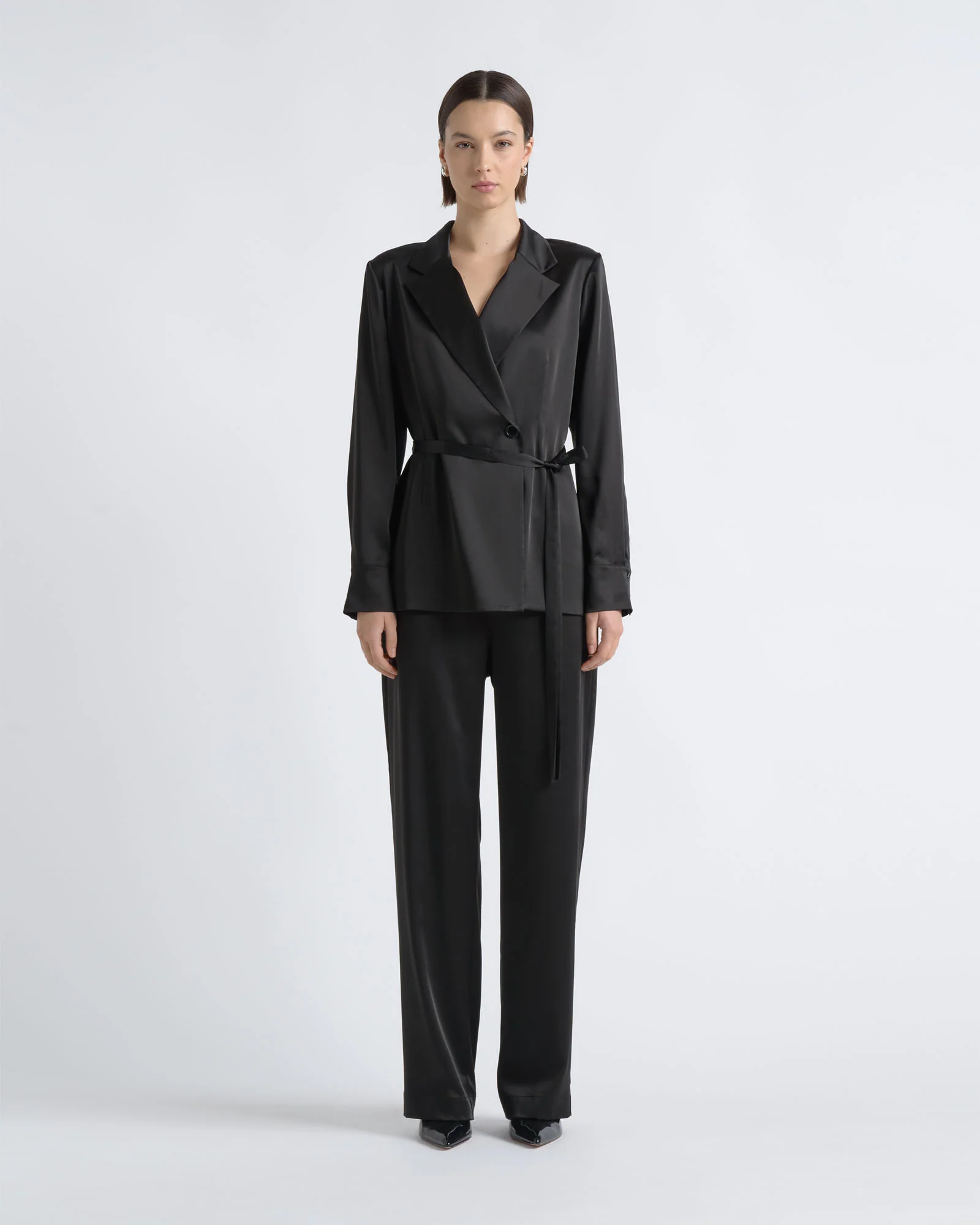 Satin High Waisted Pant