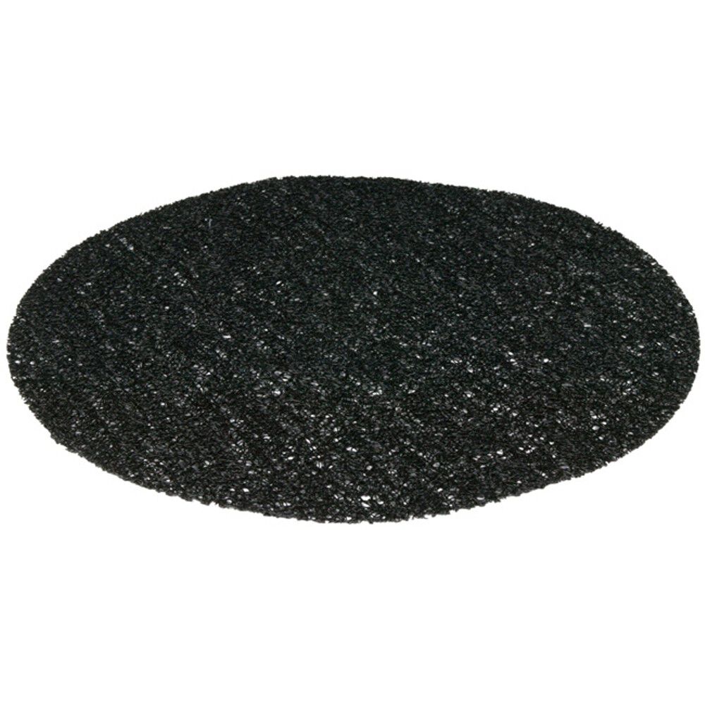 Set de table rond pvc effet spaghetti noir uni Ø38 cm