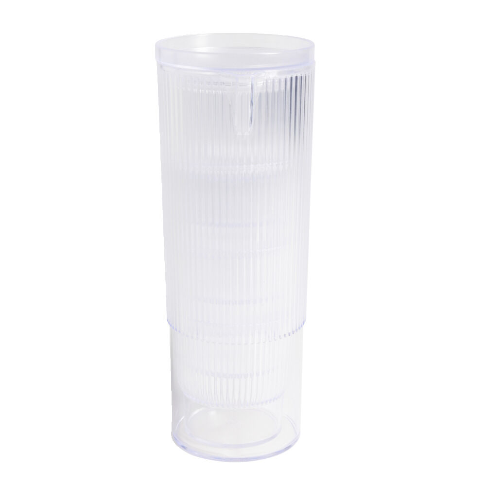 Carafe 1,1L   4 verres 300mL polystyrène et silicone transparent