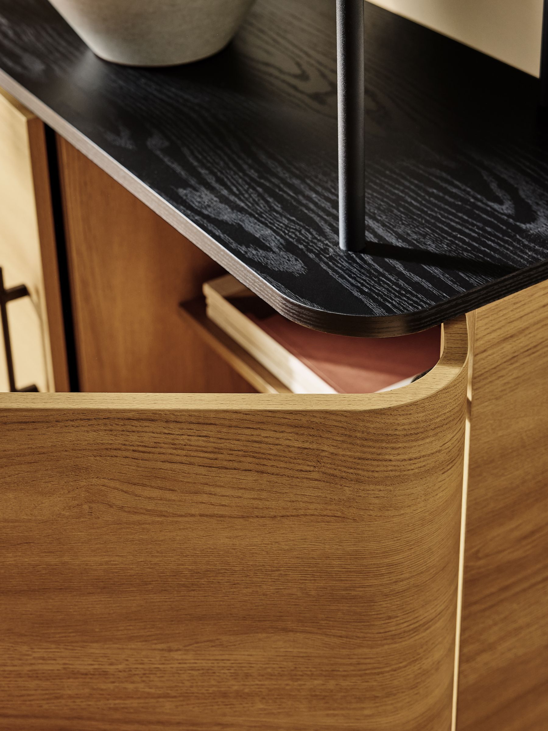 Zeke Shelving Unit in Oak Effect