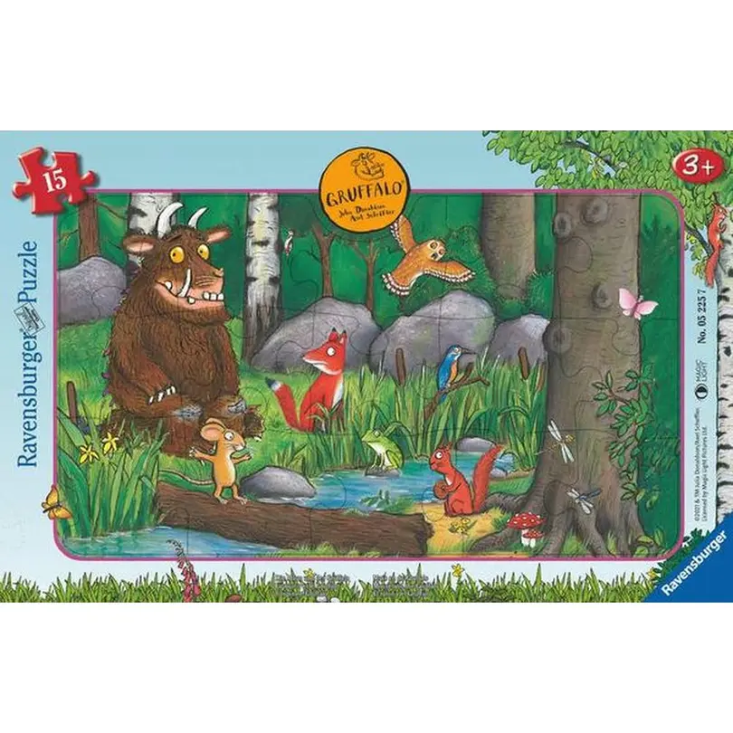 Puzzle 15-teilig Die Maus und der Grüffelo