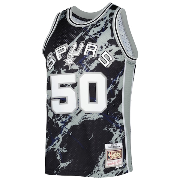 David Robinson San Antonio Spurs 1998/99 Hardwood Classics Marble Swingman Jersey - Black