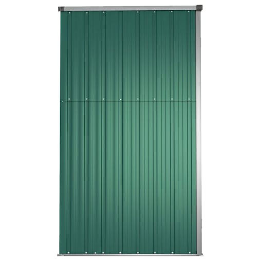 NNEVL Garden Tool Shed Green 161x89x161 cm Galvanised Steel