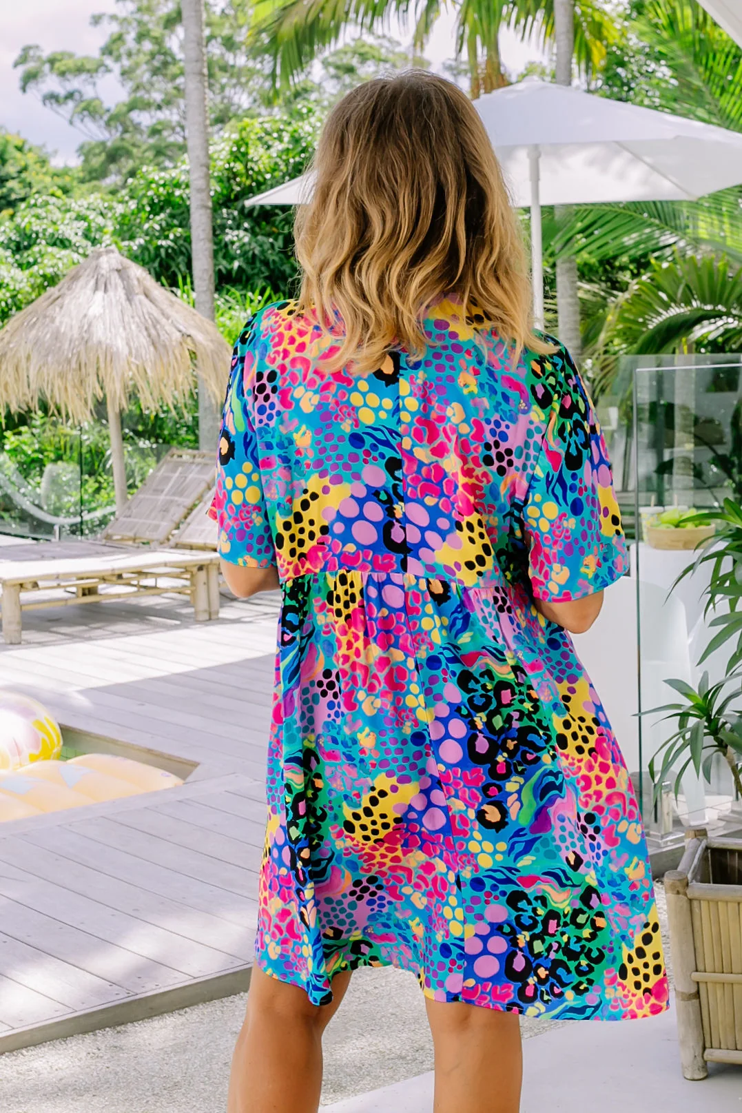 Disco Dress in Electric Leopard by Kasey Rainbow