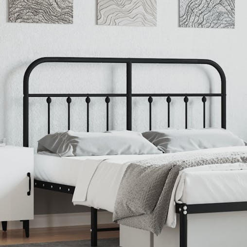NNEVL Metal Headboard Black 152 cm
