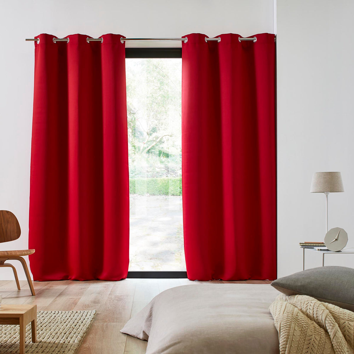 Madura Gordijn Blackout helder rood 140x180 cm