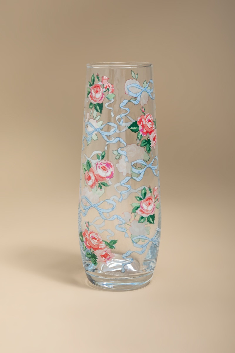 Bow Bouquet Champagne Glass
