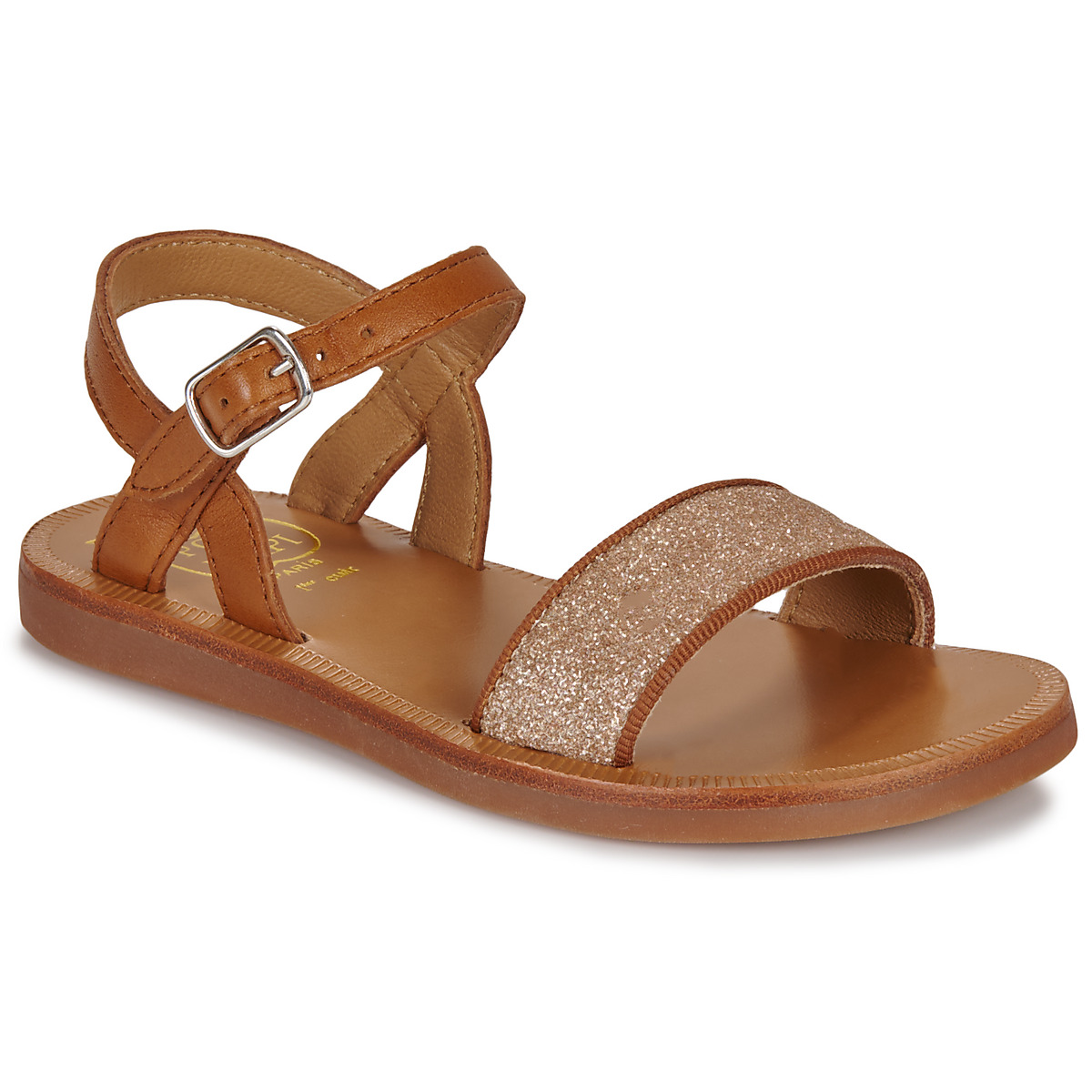 Pom d'Api - PLAGETTE BUCKLE TAO - Camel