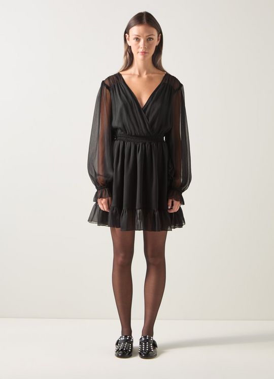 LKB LONDON Bow Black Dress