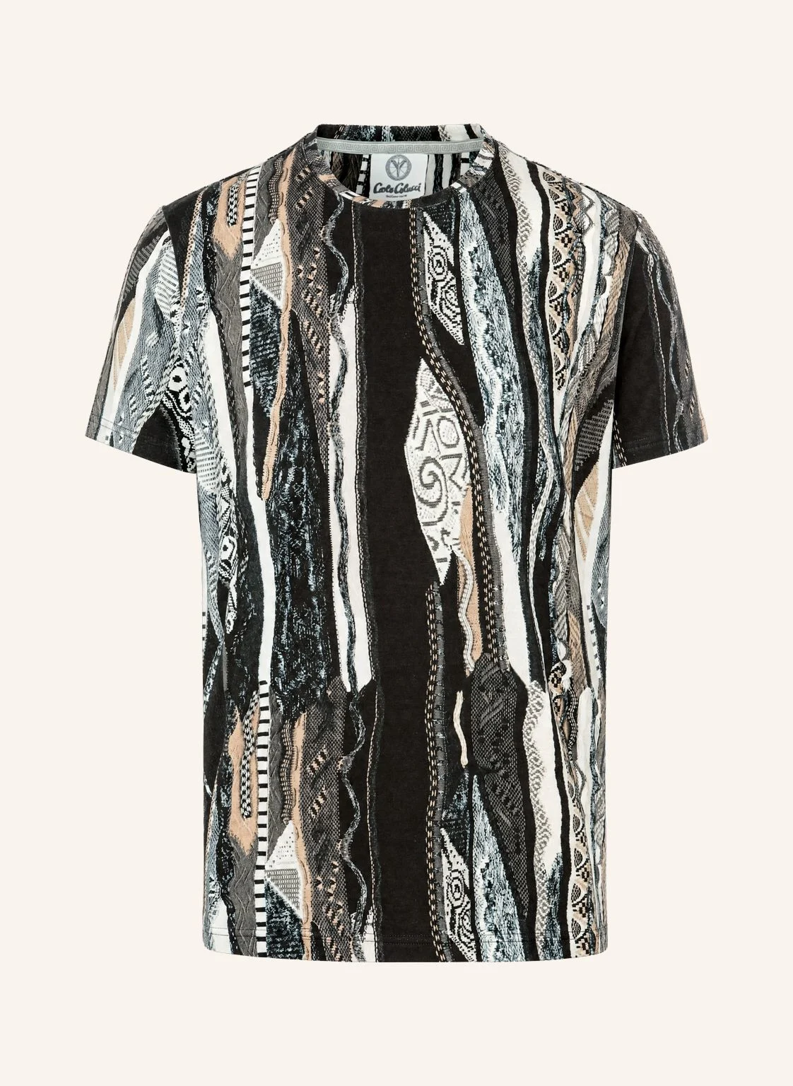 CARLO COLUCCI Knit Print Story T-Shirt FIAIDER