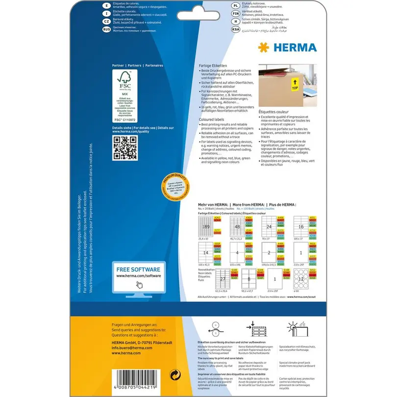 Etiketten 20er-Set Herma