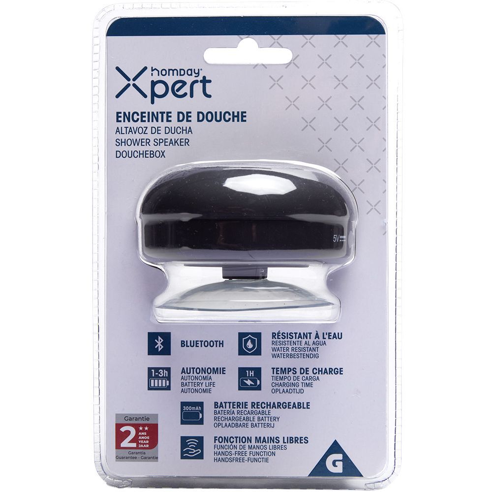 Enceinte de douche sans fil waterproof