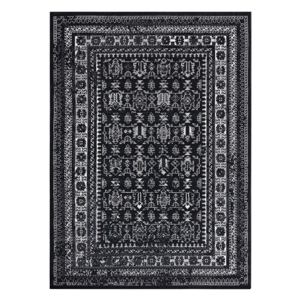 Dywan Vintage 22212996 czarny klasyczny 120x170 cm