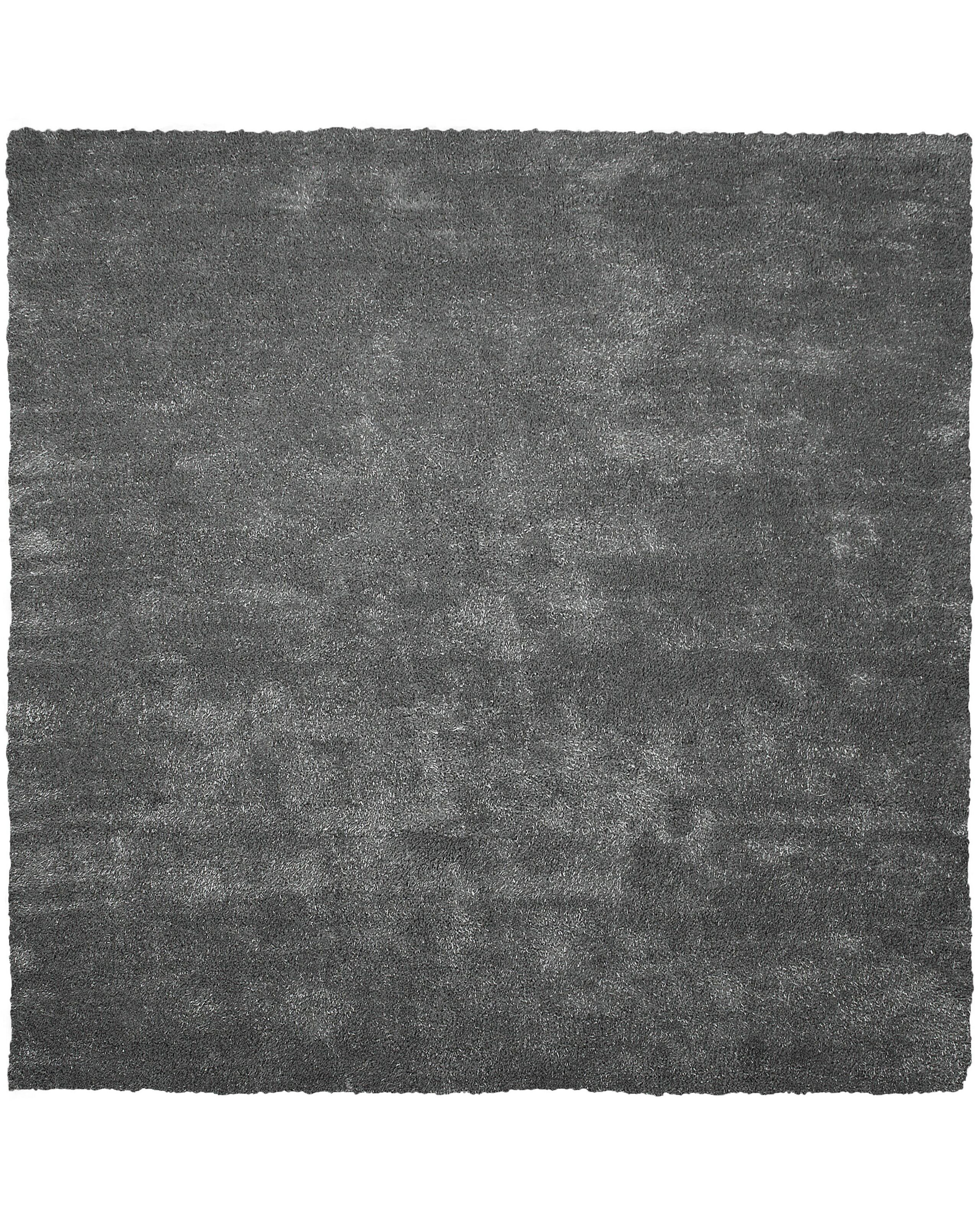 Dywan gruby miękki 200x200 cm ciemnoszary