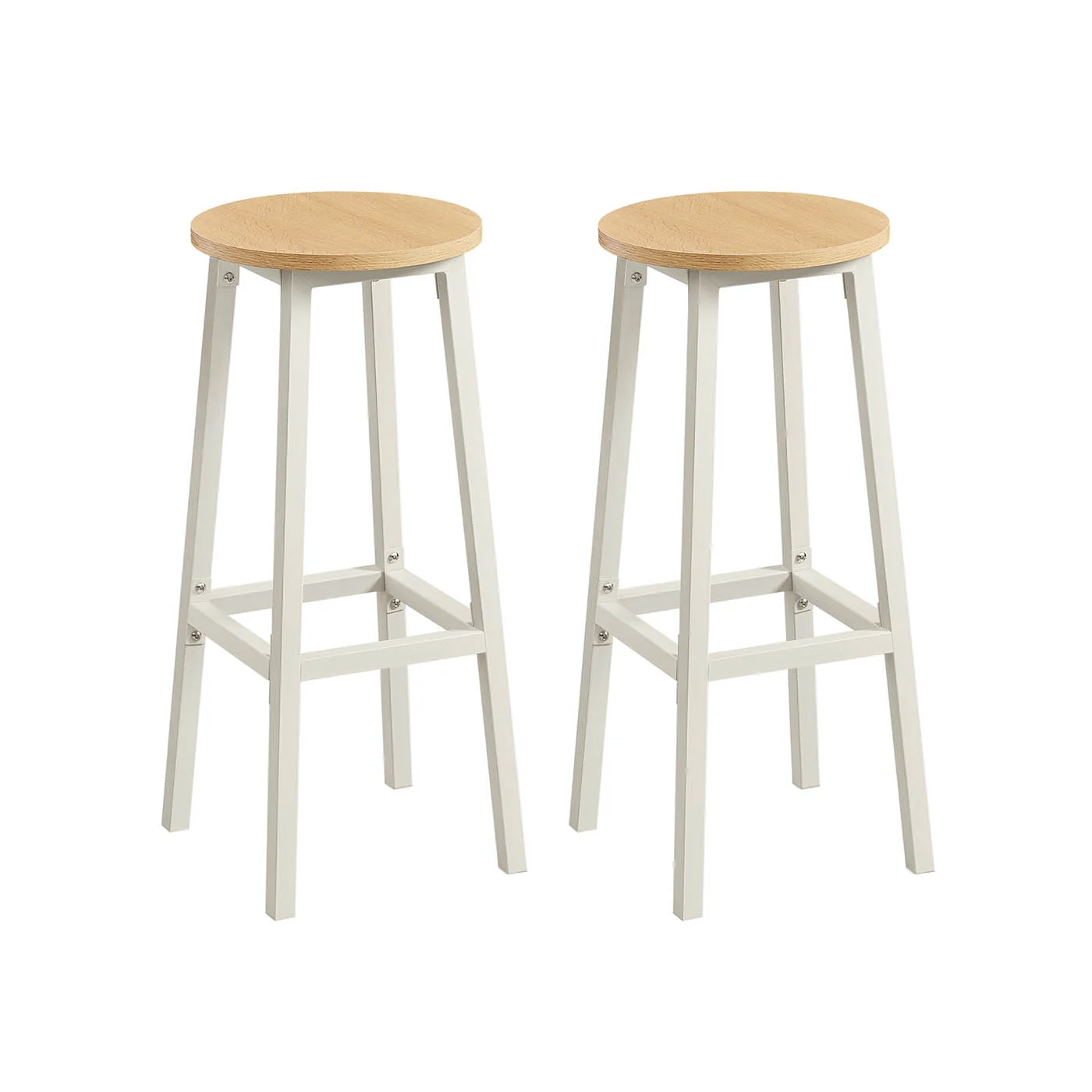 Tabourets de bar élégants en métal pour cuisine et salon