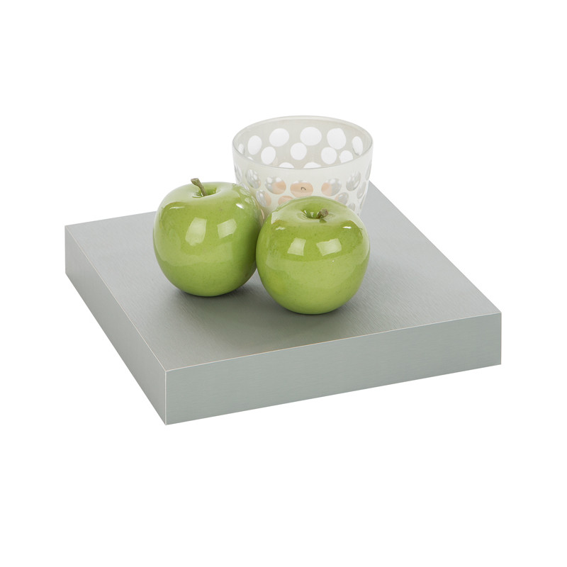 Tablette murale aluminium 23 x 23,5 x 3,8 cm PRACTO HOME