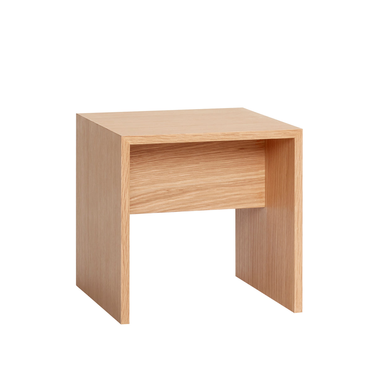 Hübsch bijzettafel Less - mdf/eikenfineer - 40x40xh40cm