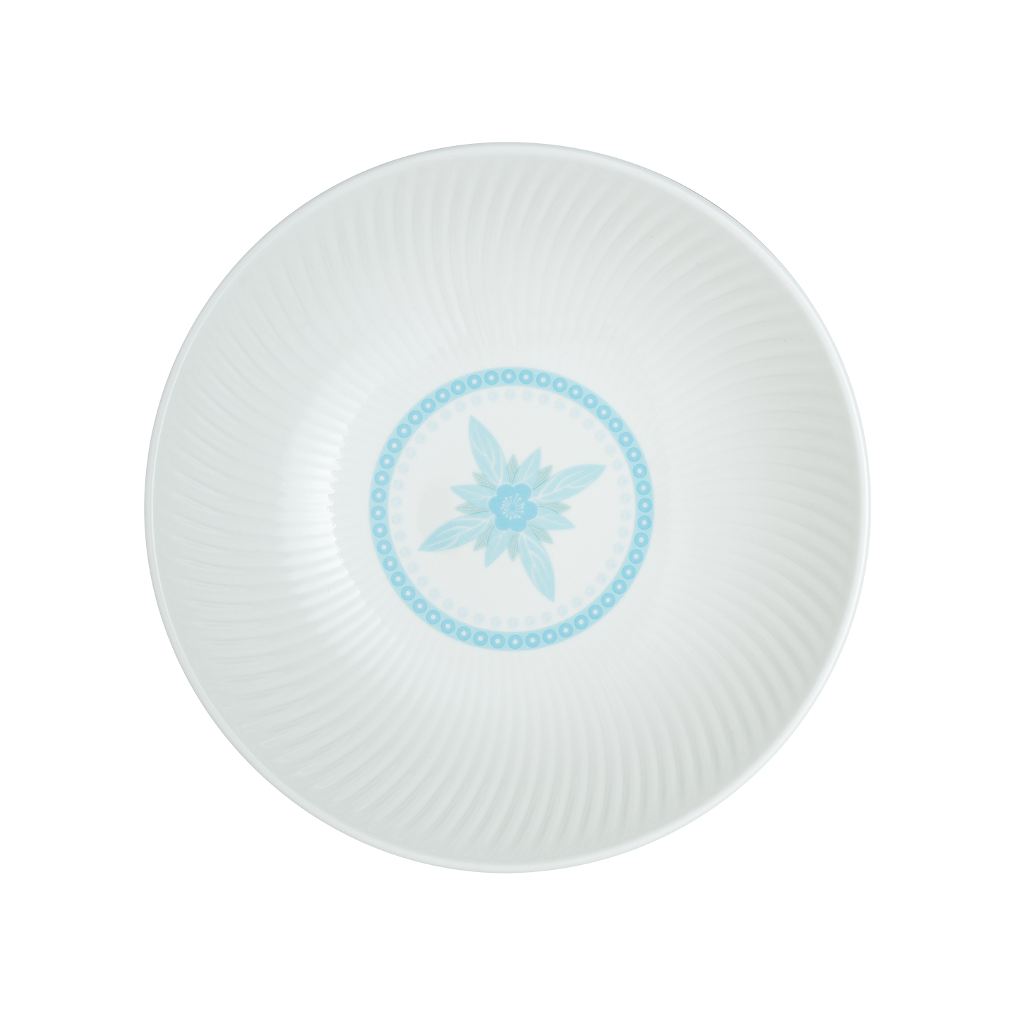Arc White Danha Hwamun Blue Pasta Bowl