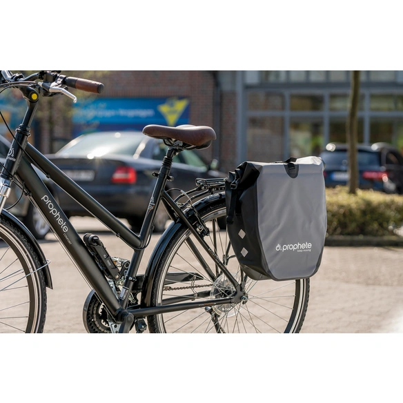 Seitenpacktasche, wasserdicht, LxBxH: 15x30x41 cm, 20 l, grau
