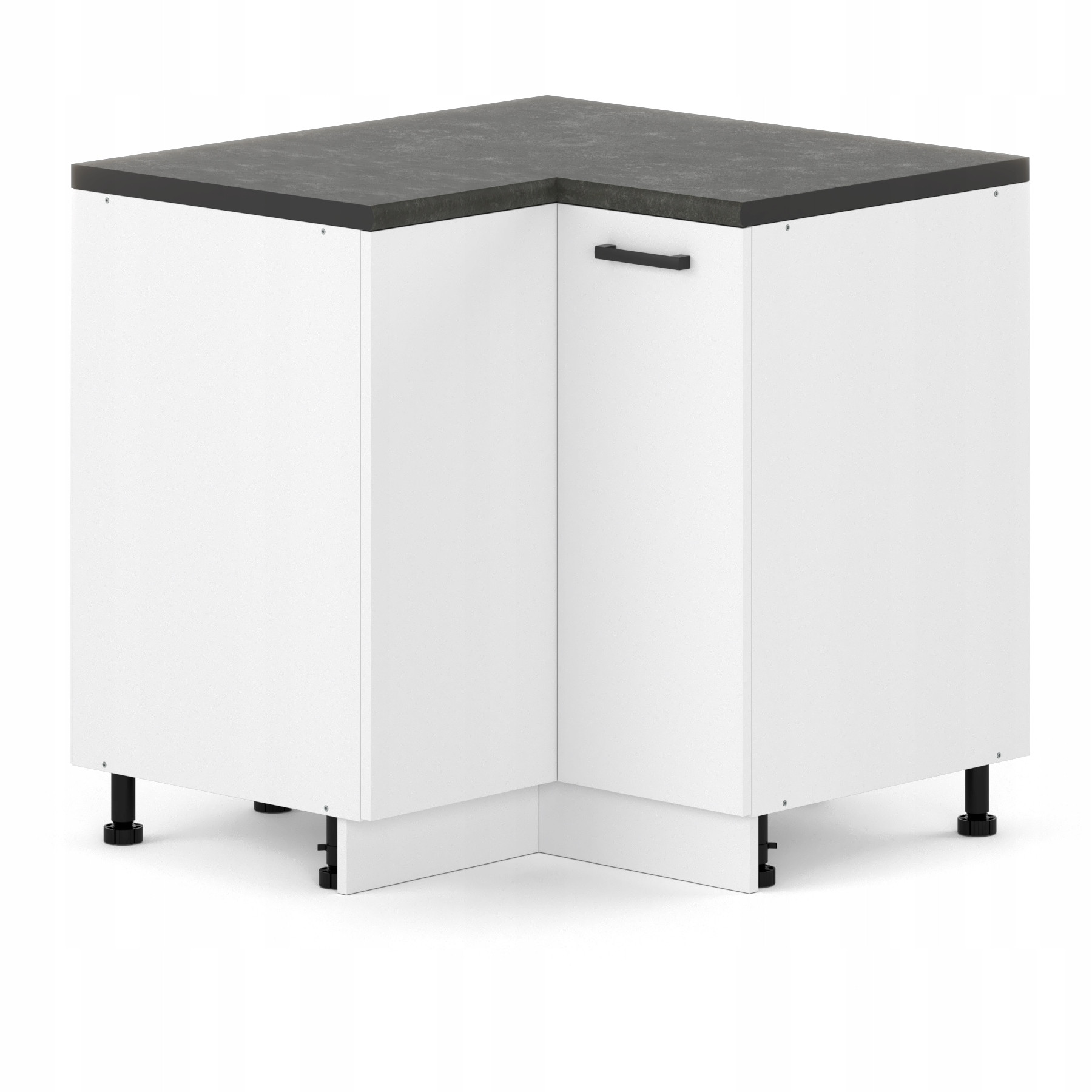 Szafka kuchenna narożna stojąca dolna 90x90cm biały mat