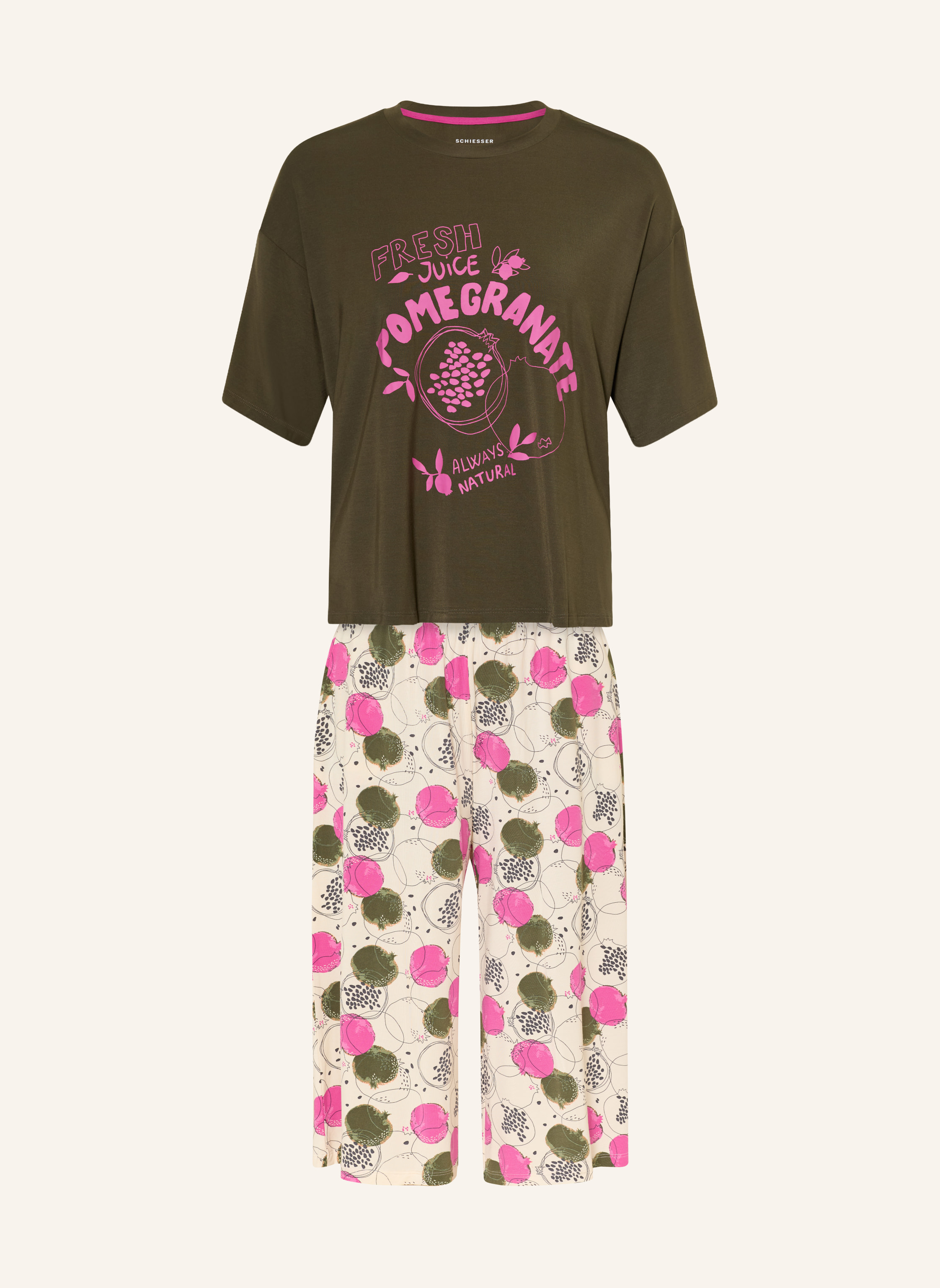SCHIESSER 3/4-Schlafanzug CASUAL FASHION