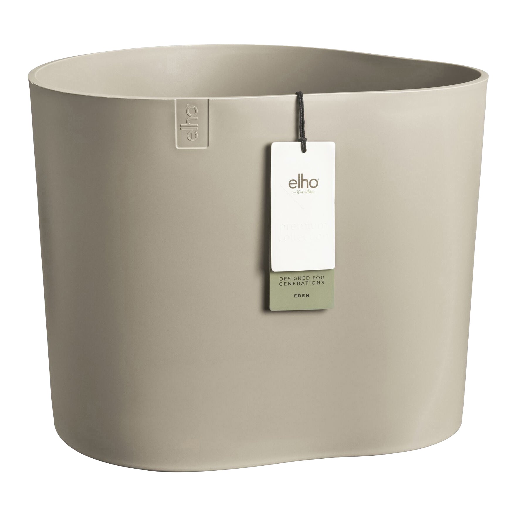 Elho Eden Aquacare Low 40 - Zacht taupe - L 44 x B x H 35 cm - Binnen