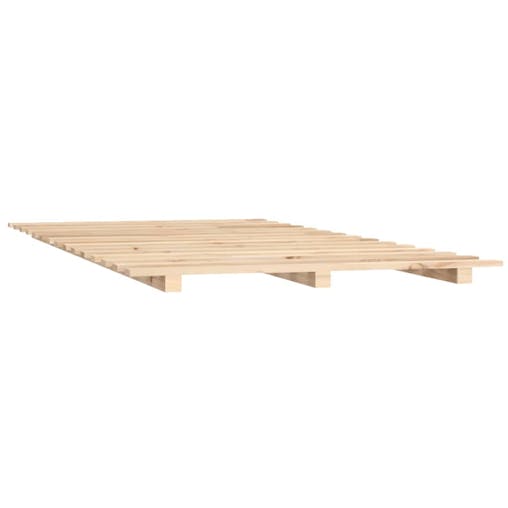 NNEVL Bed Frame 92x187 cm Single Solid Wood Pine