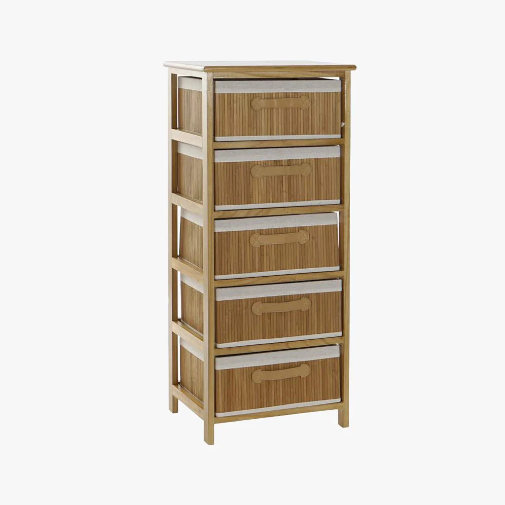 Estante 5 Níveis Arrumação Natural 42x32x98 CLEAR