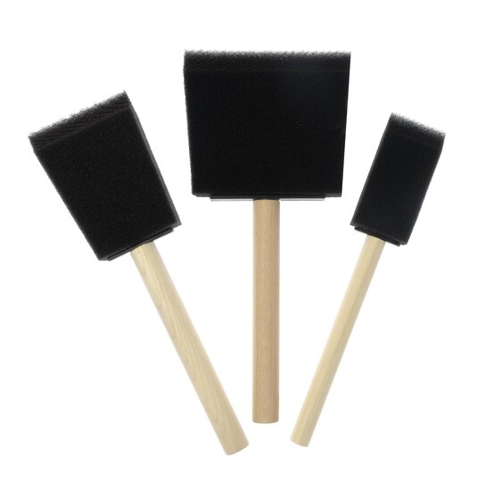 Foam Brushes 3 Pack