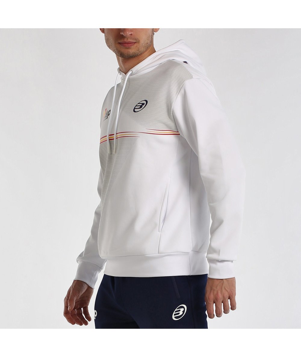 SUDADERA BULLPADEL FORCA BLANCO