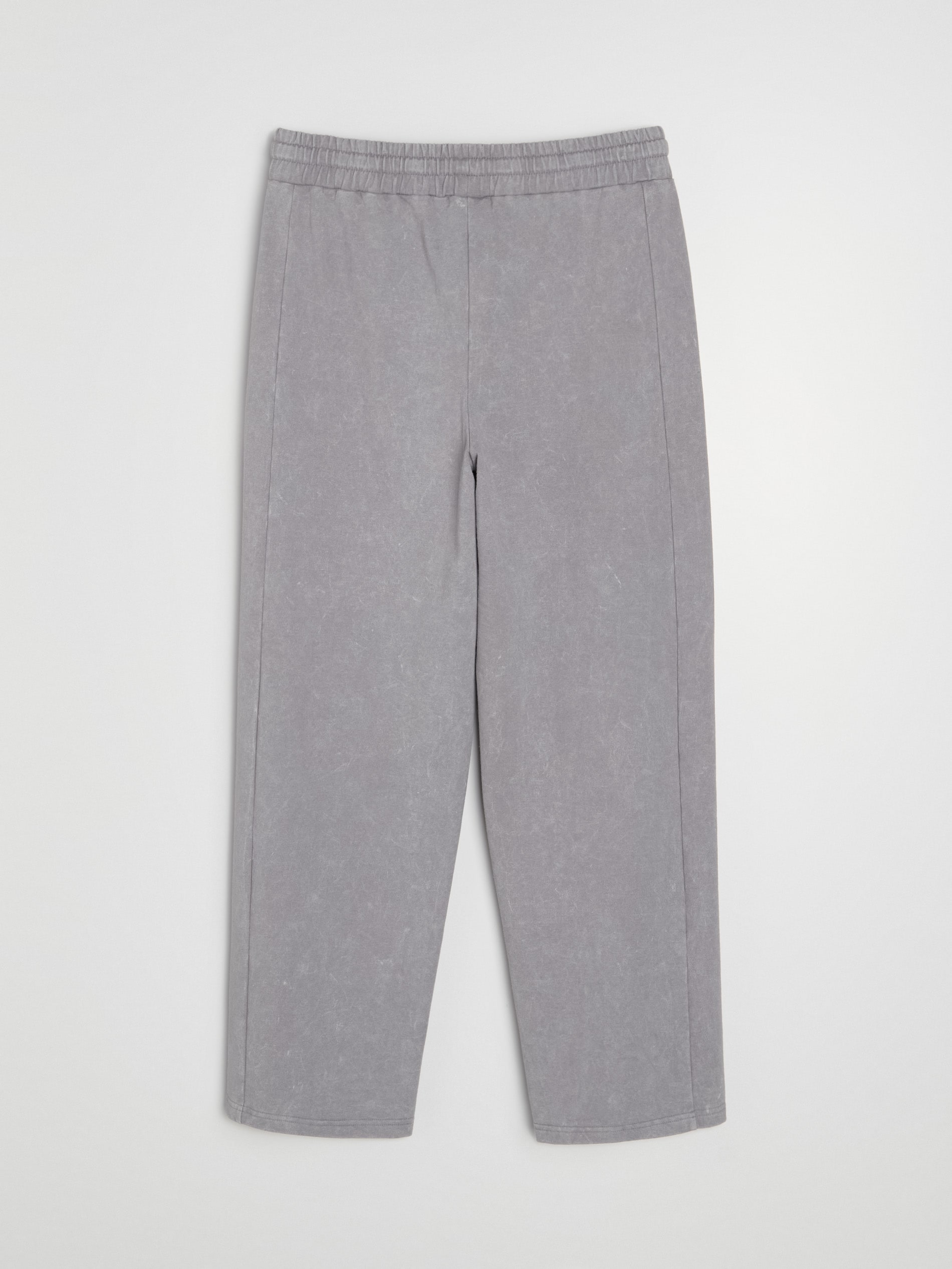 Spodnie dresowe wide leg z dzianiny terry