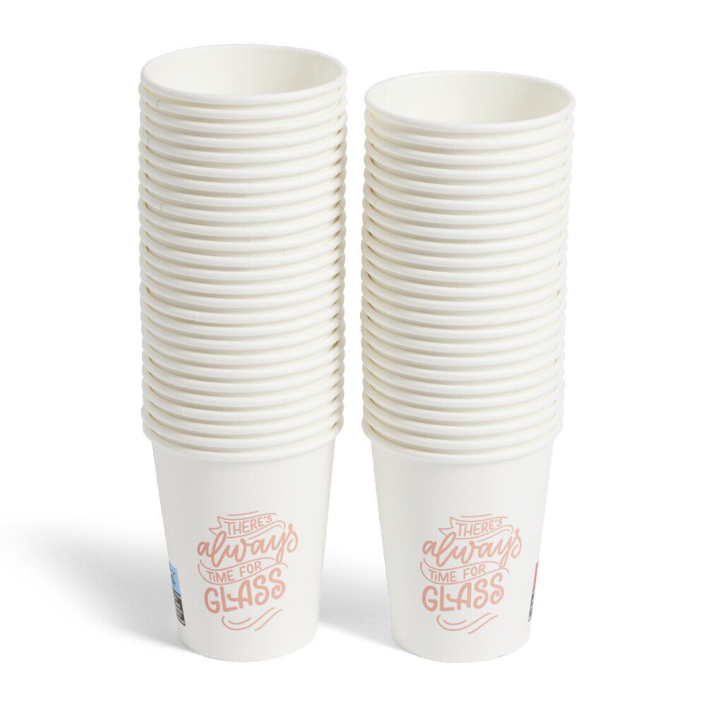 Lot de 50 gobelets jetables en carton